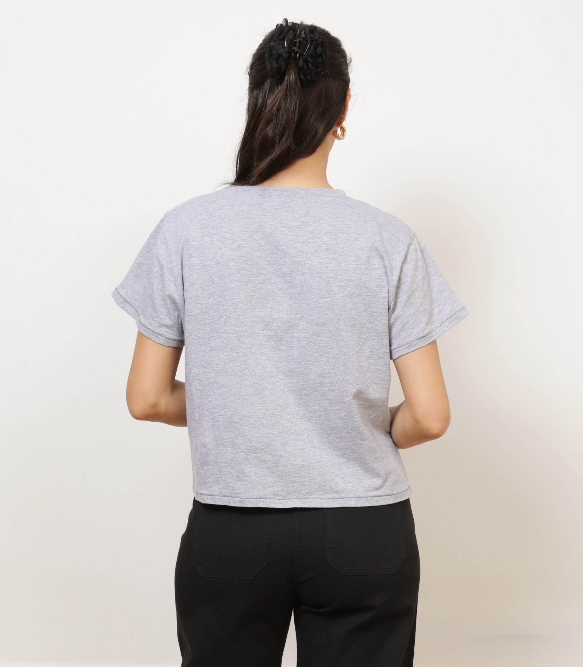 Loup - Bessette Soft Washed Tee - Heather Gray -