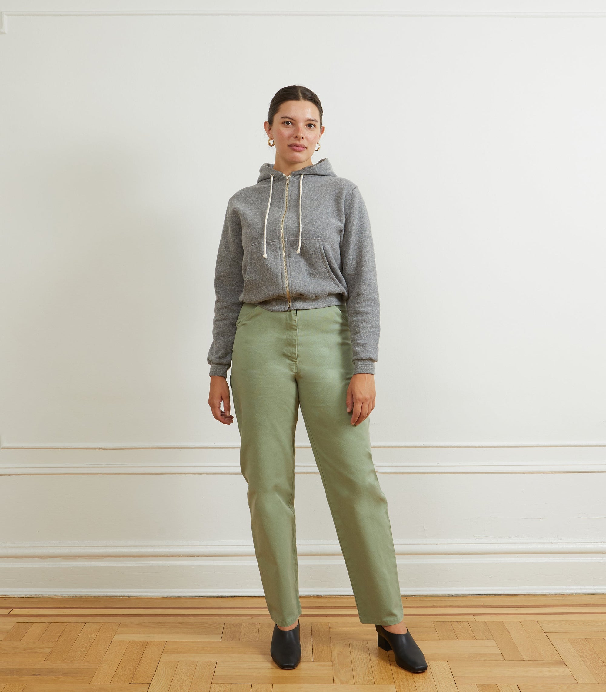 Loup - Agnes High Rise Painter Pants - Cardamom -