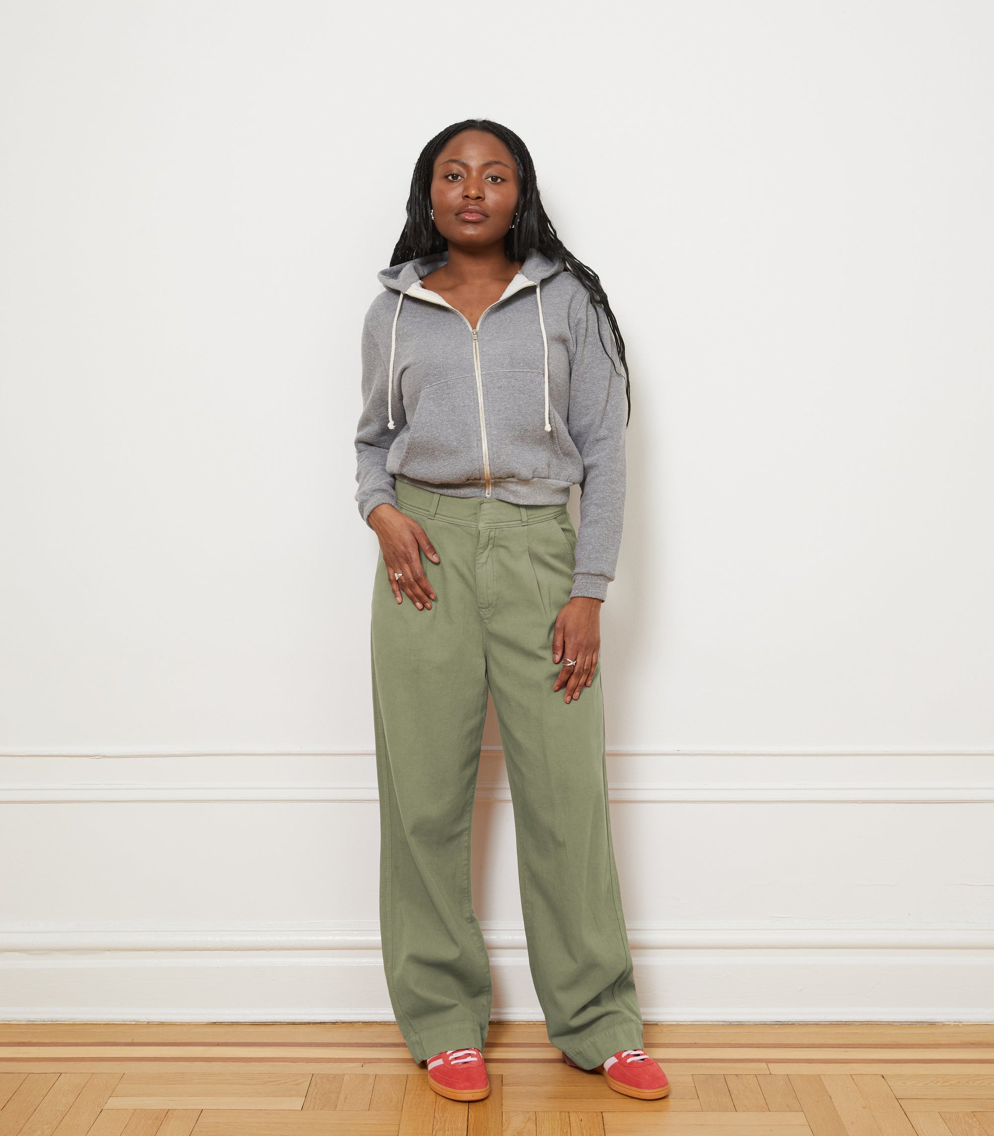 Loup - Jack Pleated Wide-Leg Trousers - Cardamom -