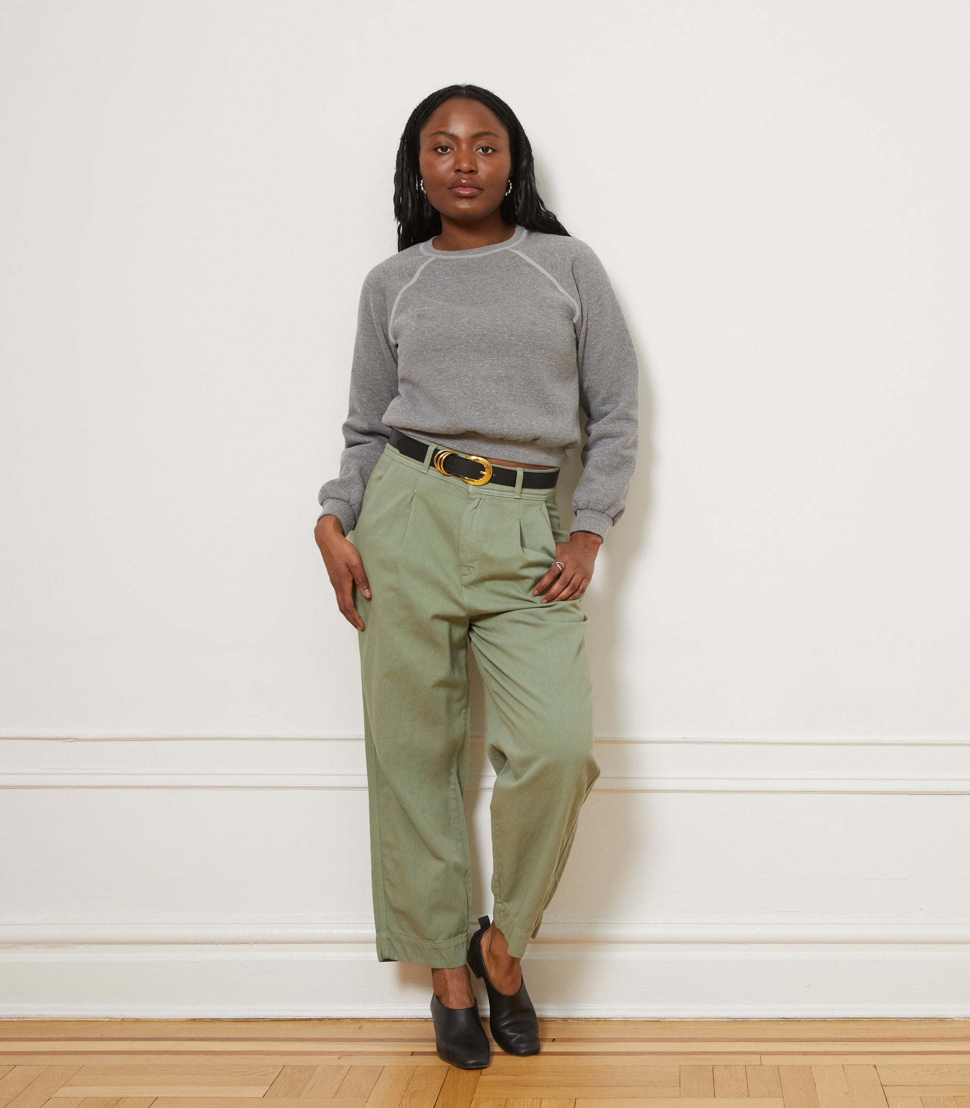 Loup - Nico Crew Neck Sweatshirt - Heather Gray -