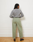 Elaine Pleated Tapered Trousers - Cardamom