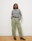 Elaine Pleated Tapered Trousers - Cardamom