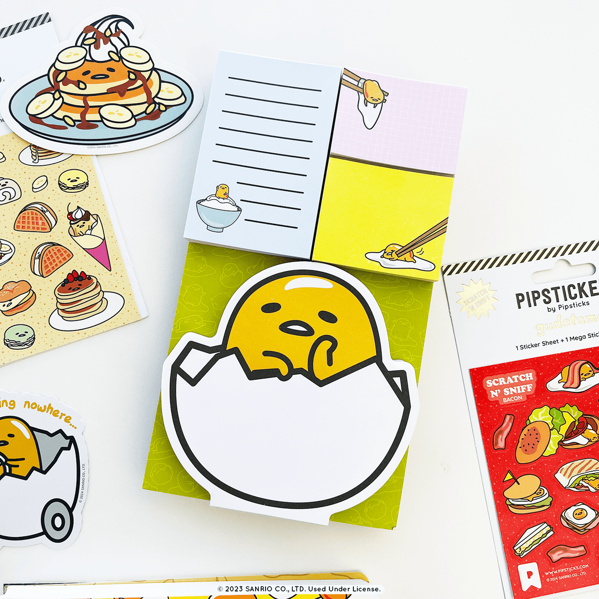 Pipsticks - Gudetama Big Sigh Memo Pad Set -