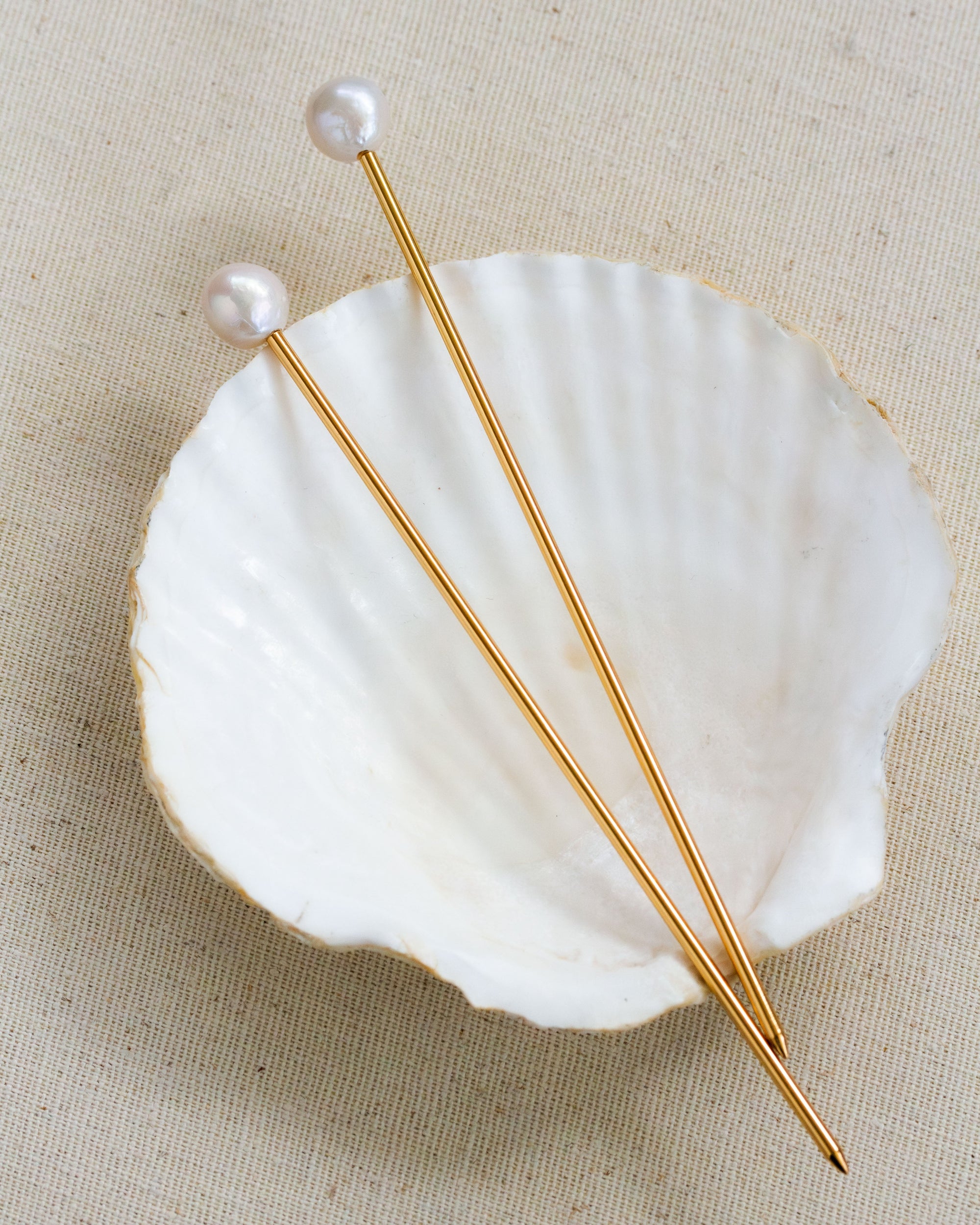 Luna Norte - Ebb and Flow Pearl Hair Pin Jewelry -