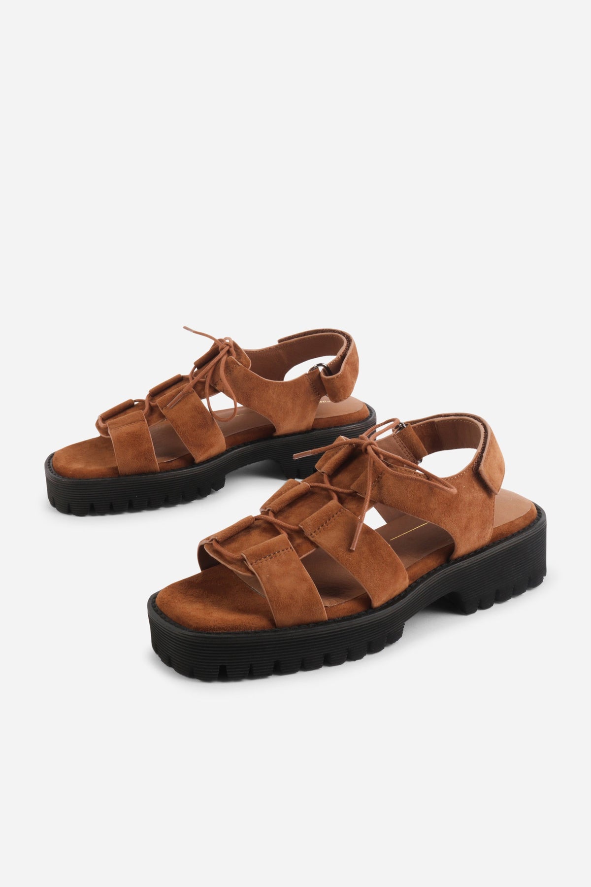Intentionally Blank - Hampton Flat Sandal - WHISKEY SUEDE