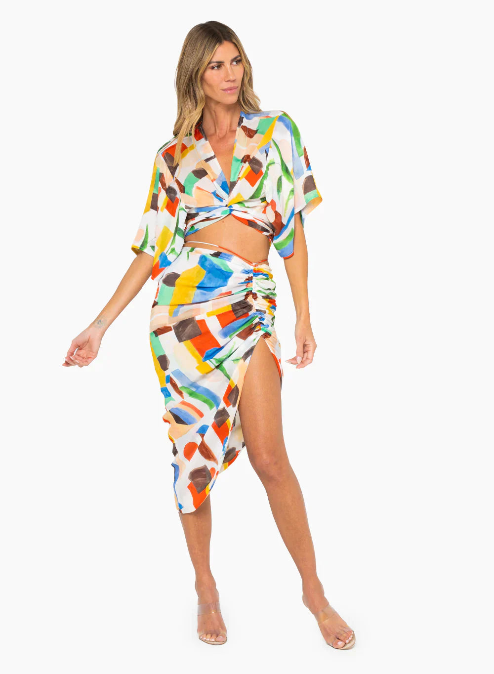 JBQ - Minela Skirt - Abstract Leaf -