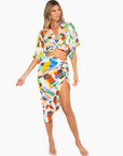 JBQ - Minela Skirt - Abstract Leaf -