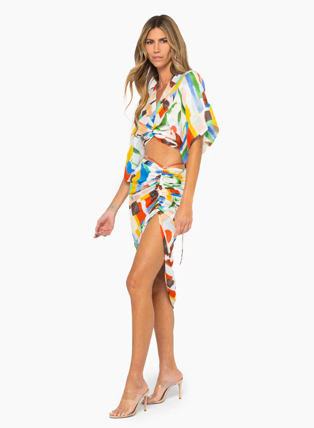 JBQ - Minela Skirt - Abstract Leaf -