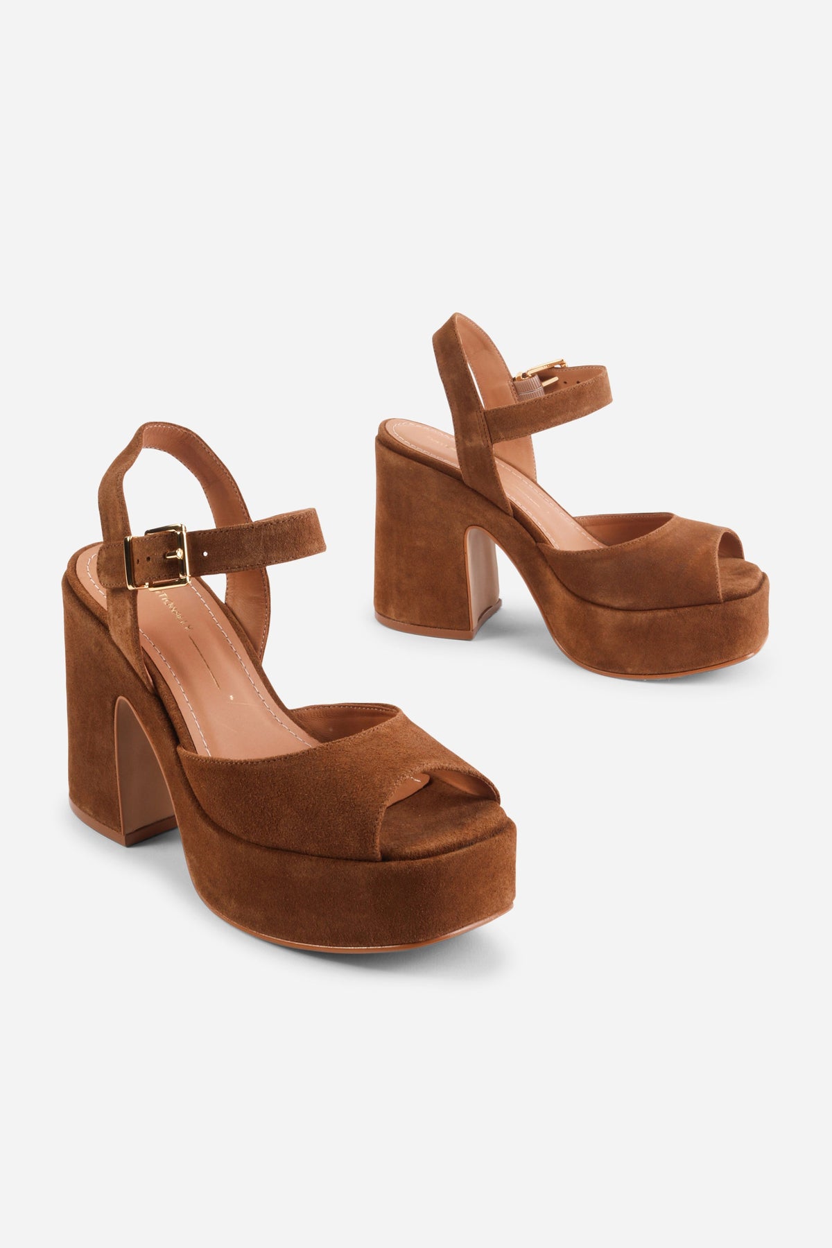 Intentionally Blank - Harmony Suede Platform Sandal - CAPPUCCINO SUEDE