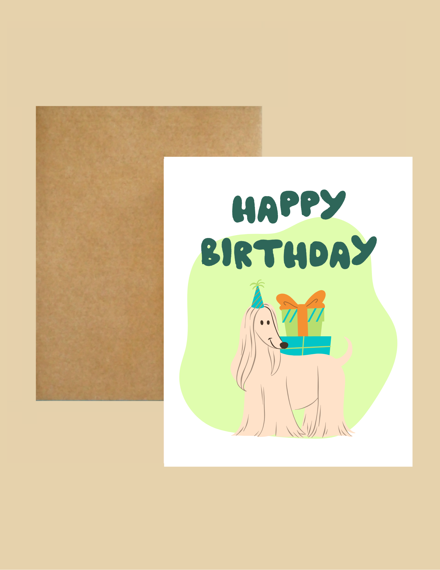 Nice Paper - Greeting Card - Happy Birthday -