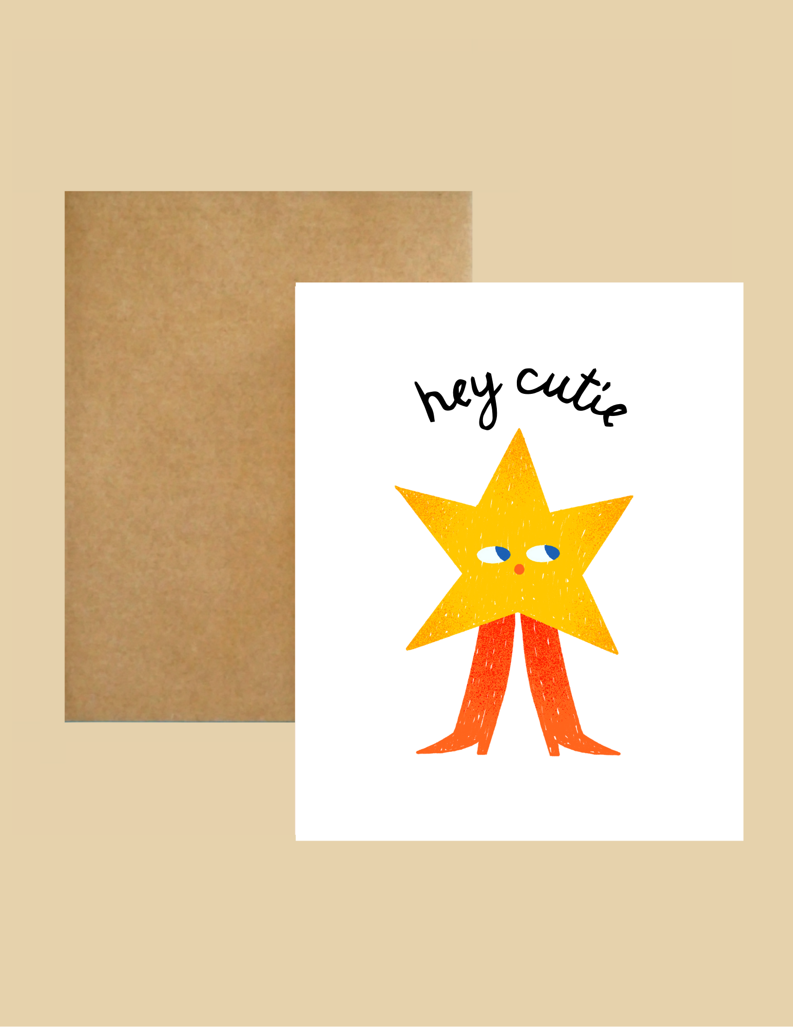 Nice Paper - Greeting Card - Hey Cutie -