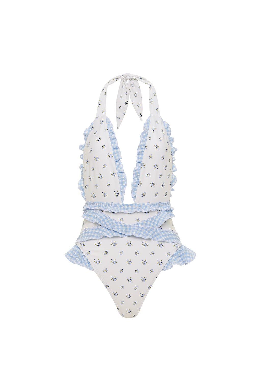 Montce - Heidi Floral Tropez Ruffle Edge One-Piece -