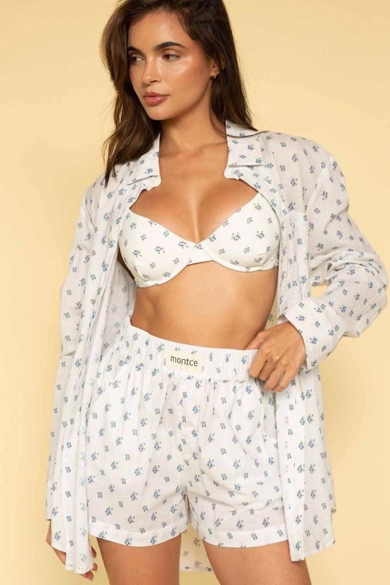 Montce - Heidi Floral Boyfriend Button Down Shirt -