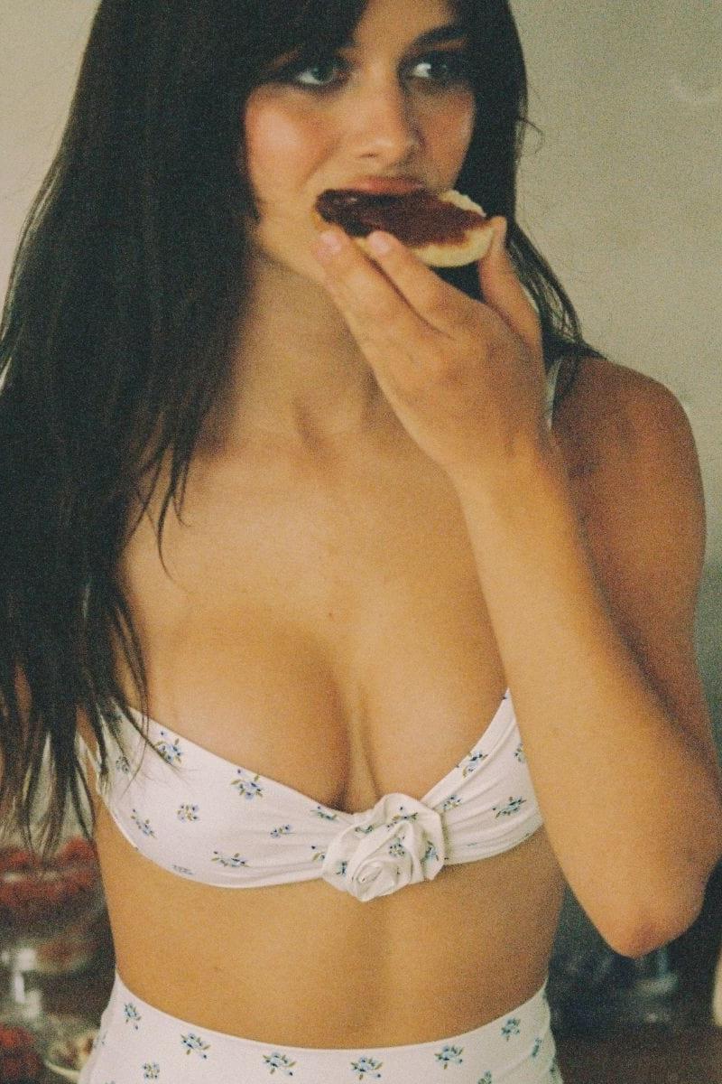 Montce - Heidi Floral Devin Rosa Bikini Top -