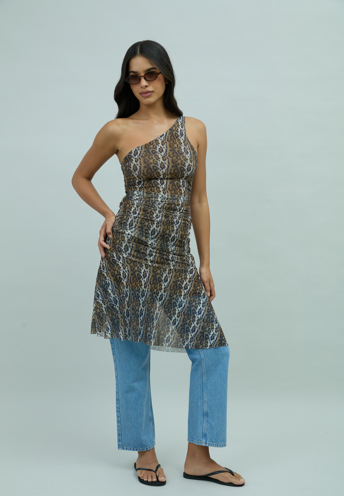 House of Sunny - Leopard Asymmetric Dress -