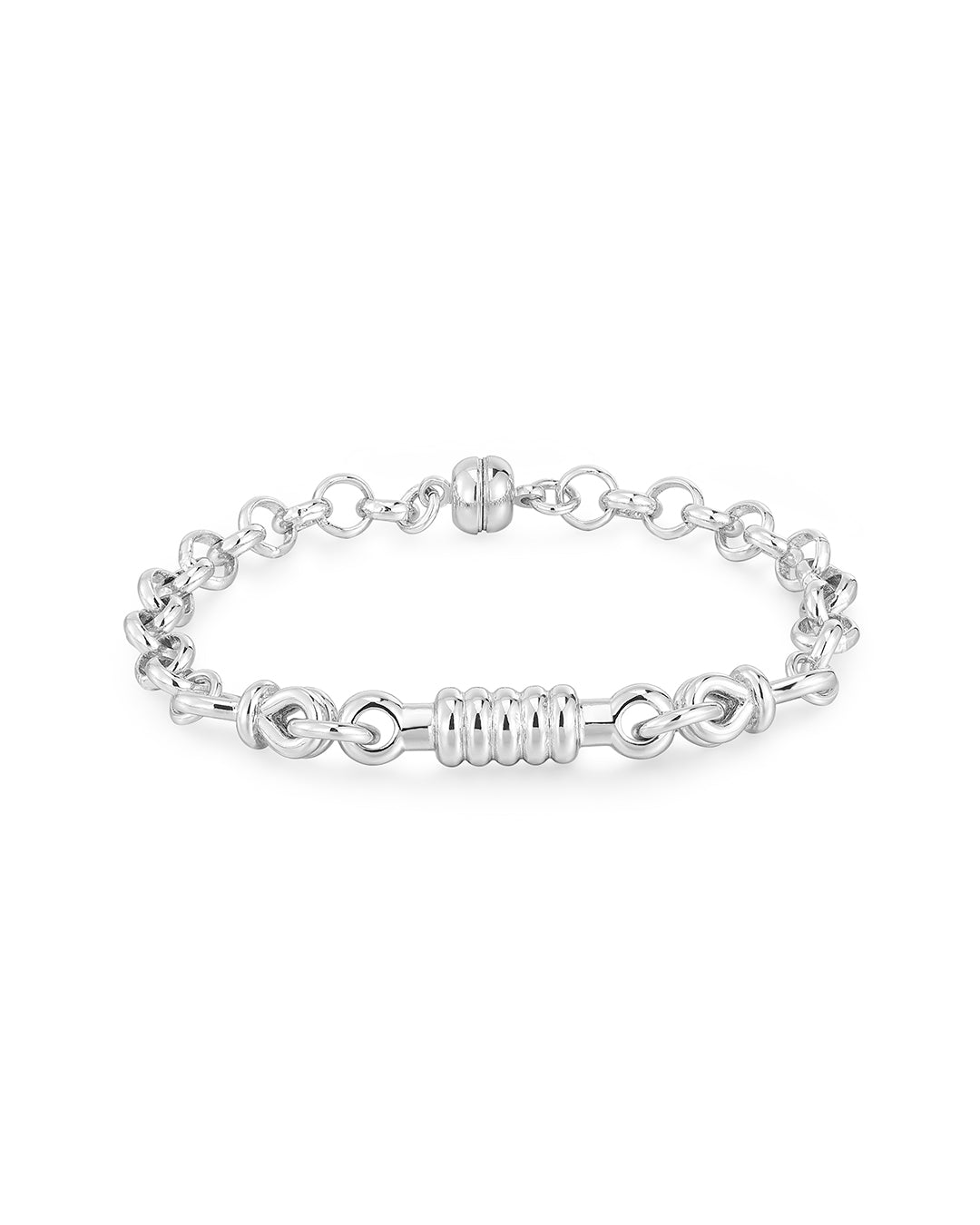 Luv Aj - Horsebit Bracelet - Silver -