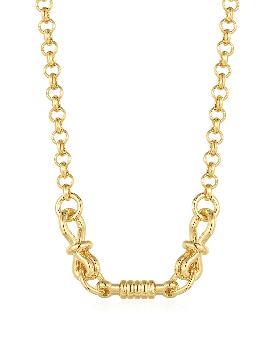 Luv Aj - Horsebit Necklace - Gold -