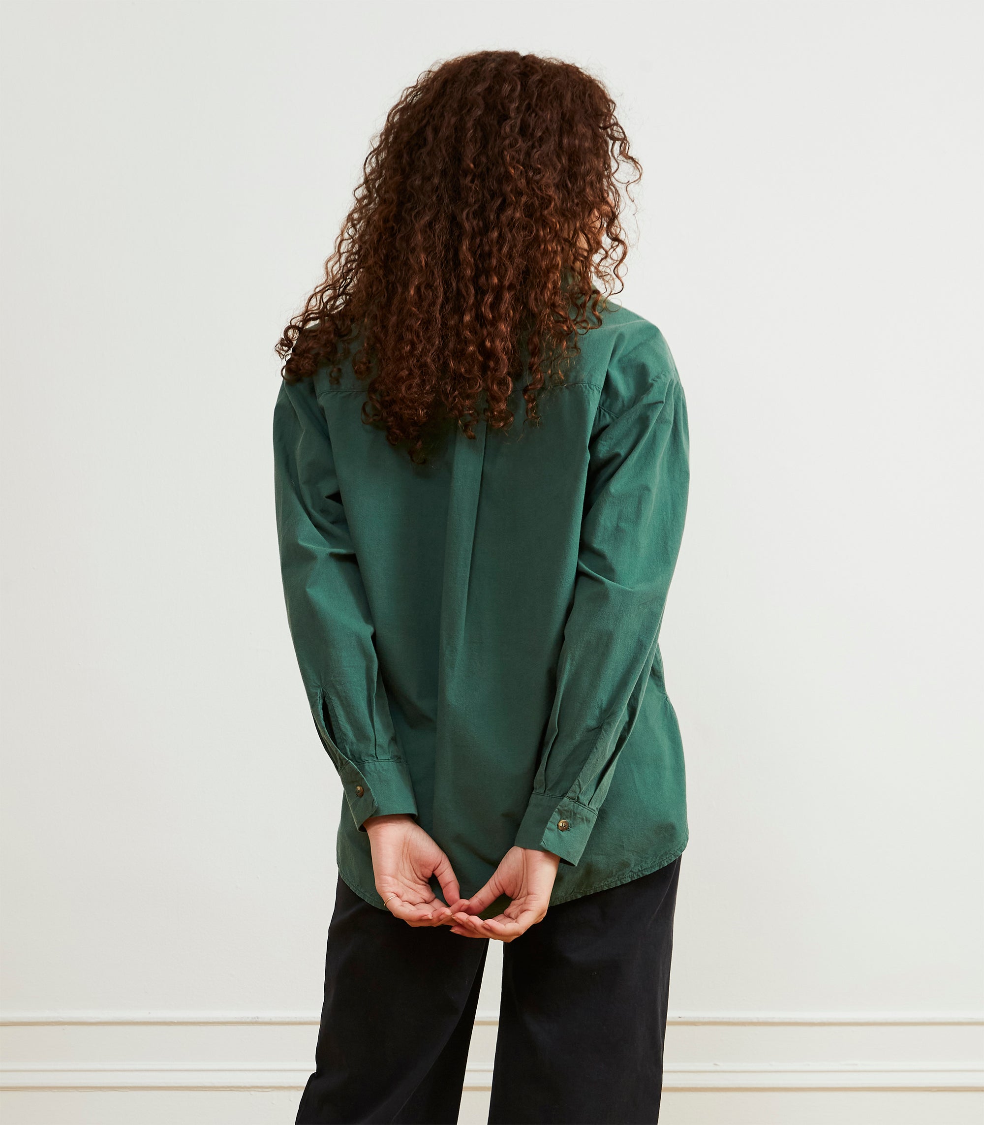 Loup - Elise Oversized Button Up Shirt - Hunter -