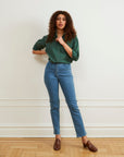 Loup - Cleo Straight Ankle Jeans - Light Indigo -