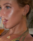 Celeste Starre - The St Thomas Earrings - White Gold -