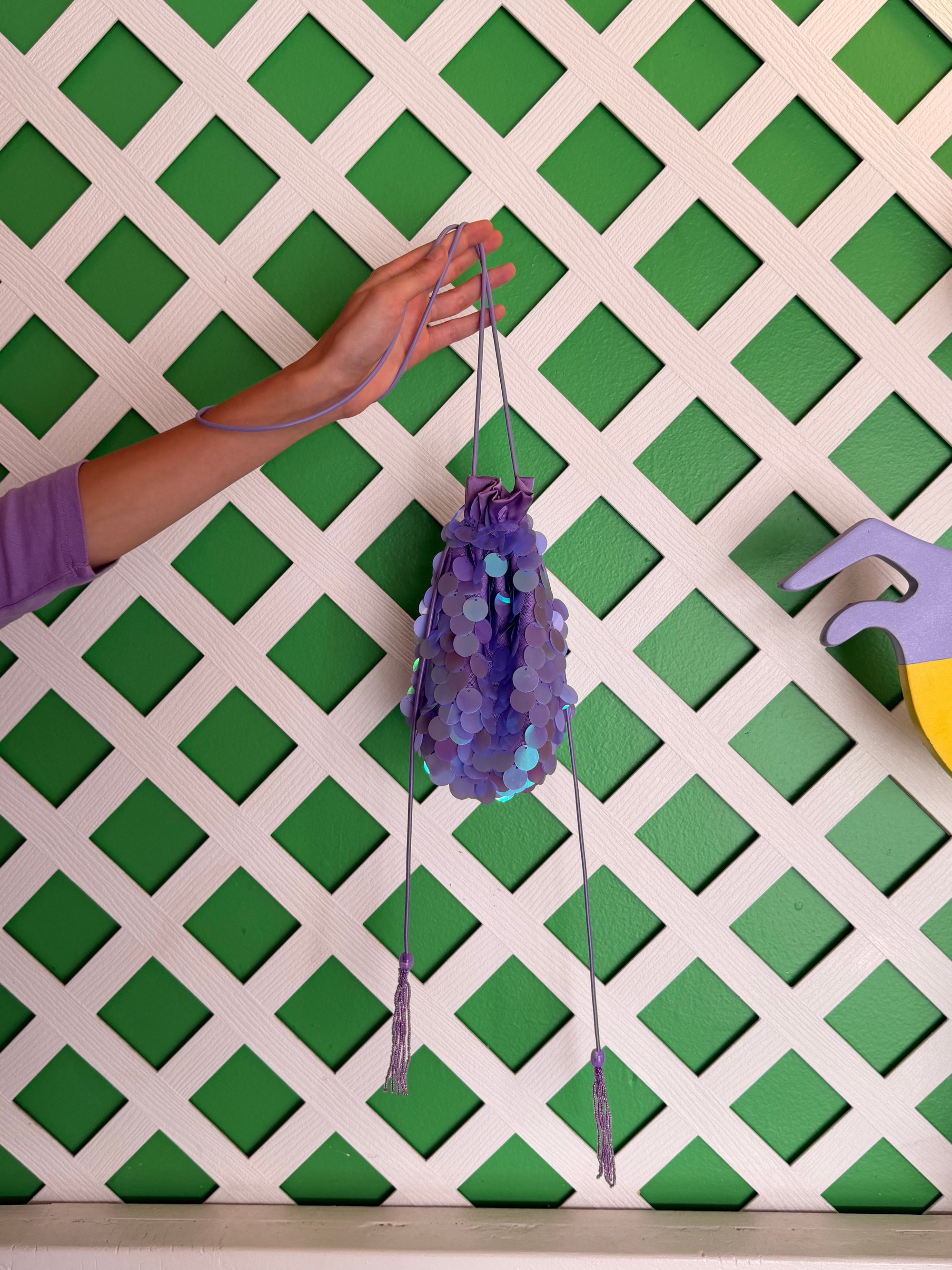 Lisa Says Gah - Luca Bag - Lilac Paillette -