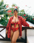 Nomads Swimwear - Sol Button-Up Shirt Dress - Iguana -