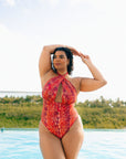 Nomads Swimwear - Isle One Piece - Iguana/Merlot -