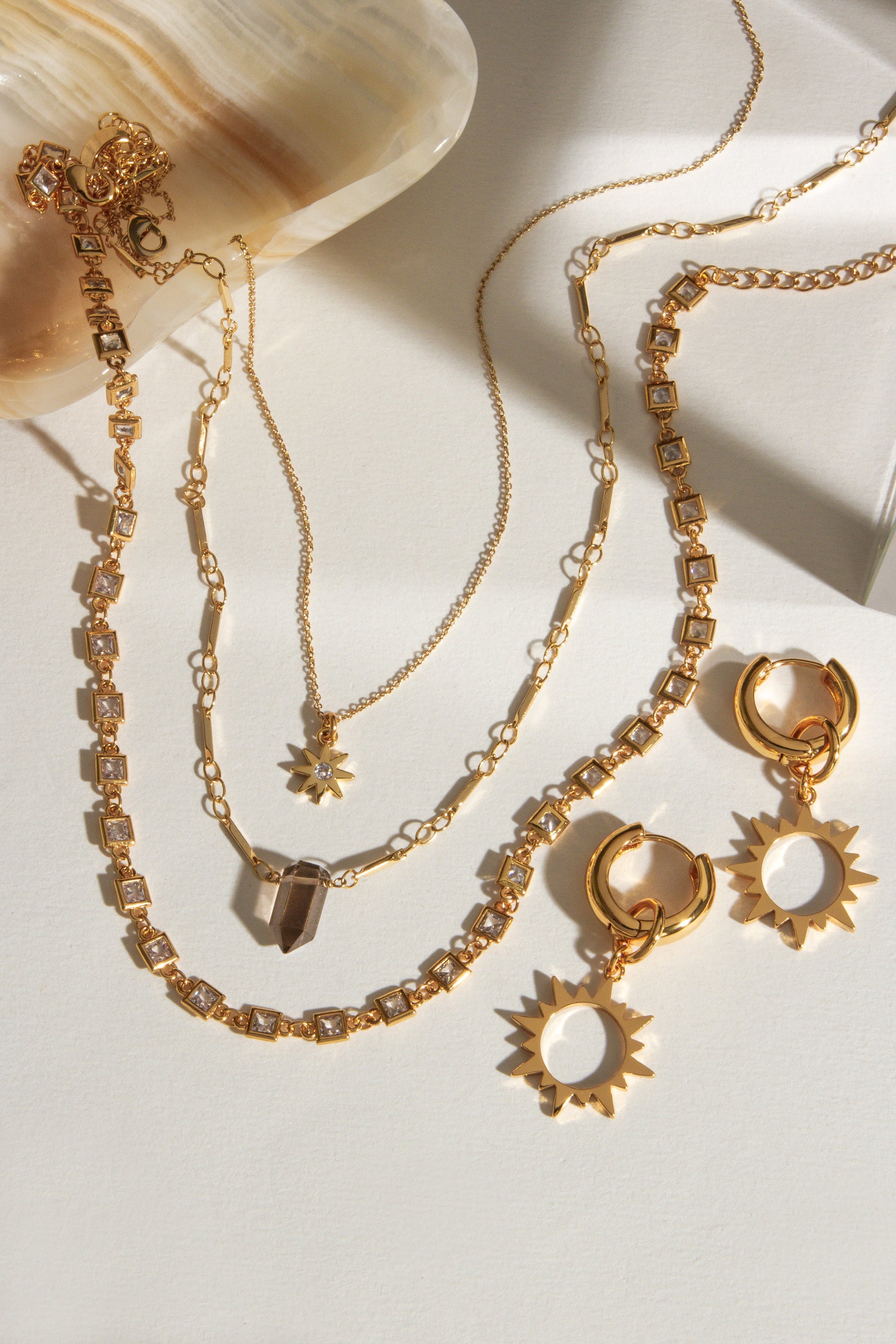 Luna Norte - Caffeine Interchangable Huggie Earring -