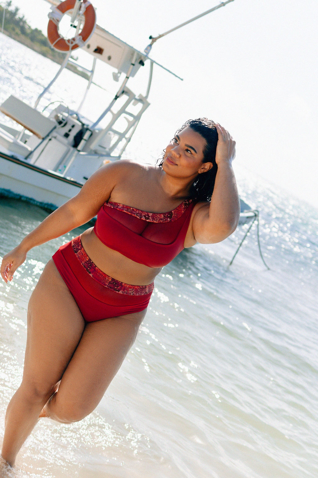 Nomads Swimwear - Bay Bottom II - Iguana/Merlot -
