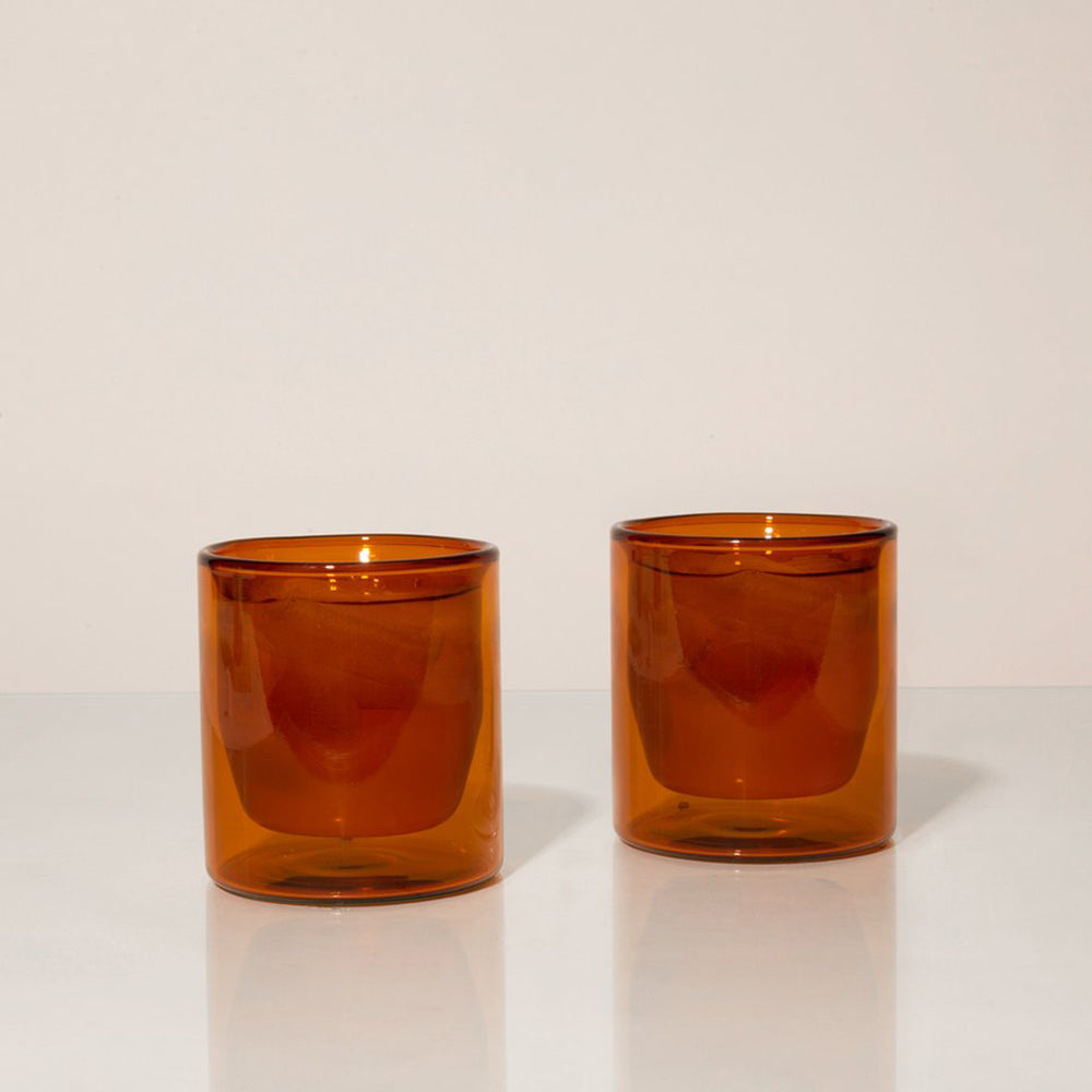 Yield - Double-Wall Glass - Amber -