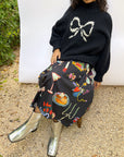 Lisa Says Gah - Cece Turtleneck - Ink Bow -