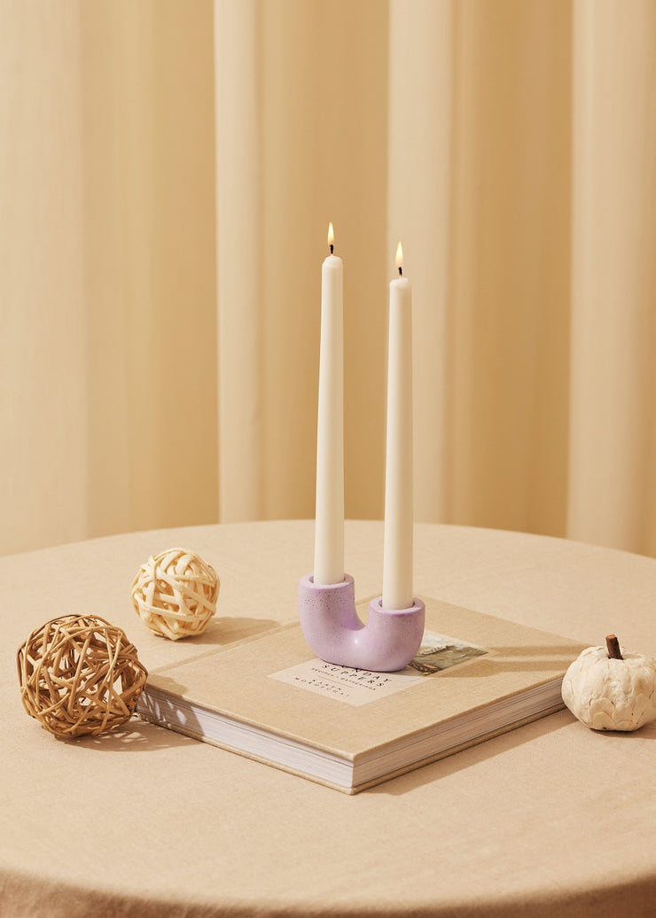 Casa Amarosa - Nordic U Shaped Candle Holder - Purple -