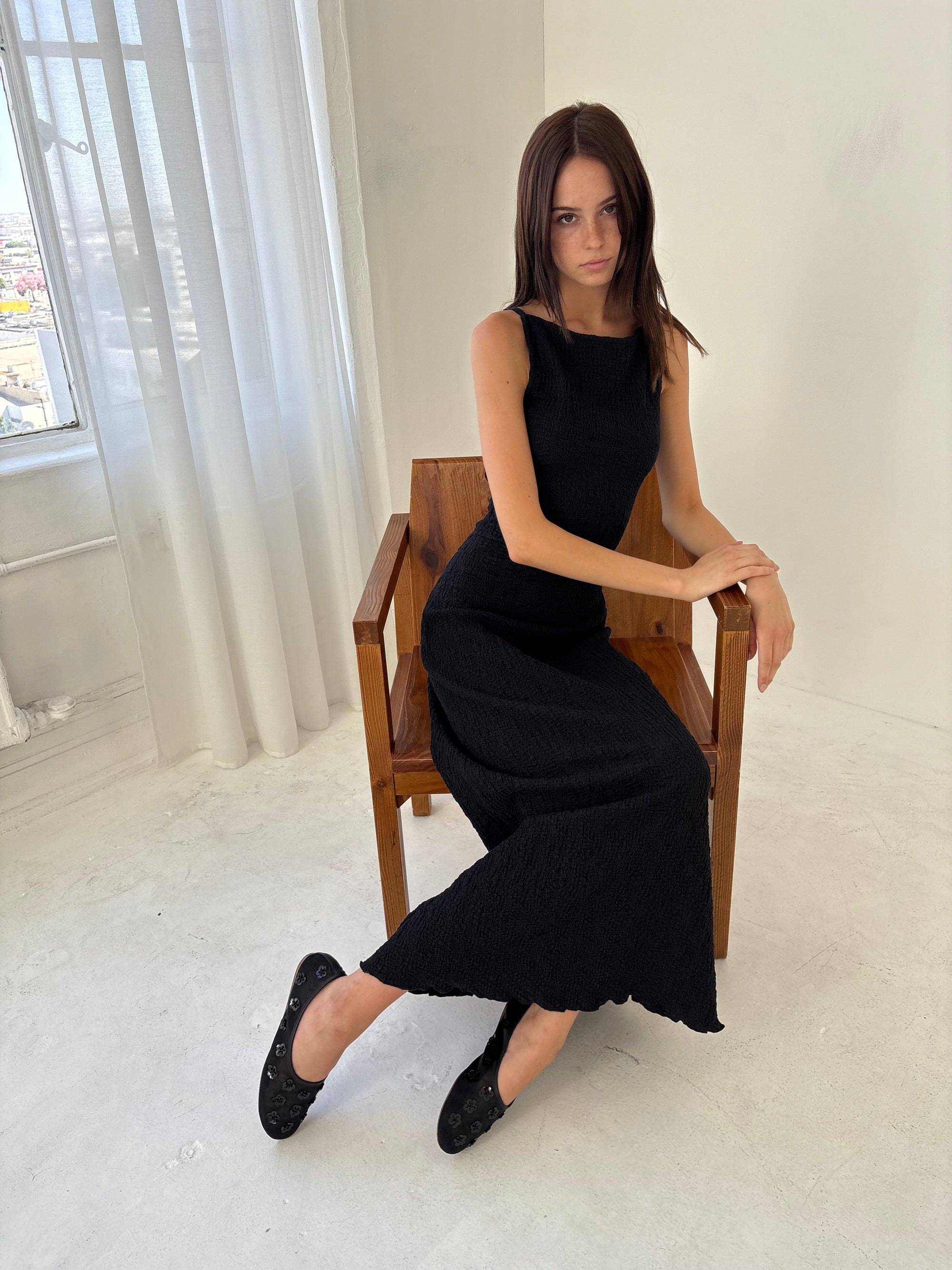 Lisa Says Gah - Eden Mesh Flat - Obsidian Black -