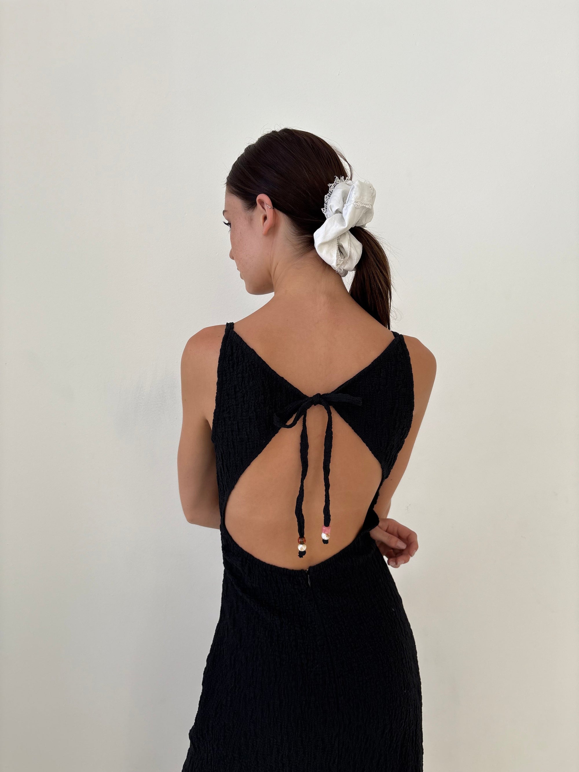 Lisa Says Gah - Maya Dress - Black Crinkle -