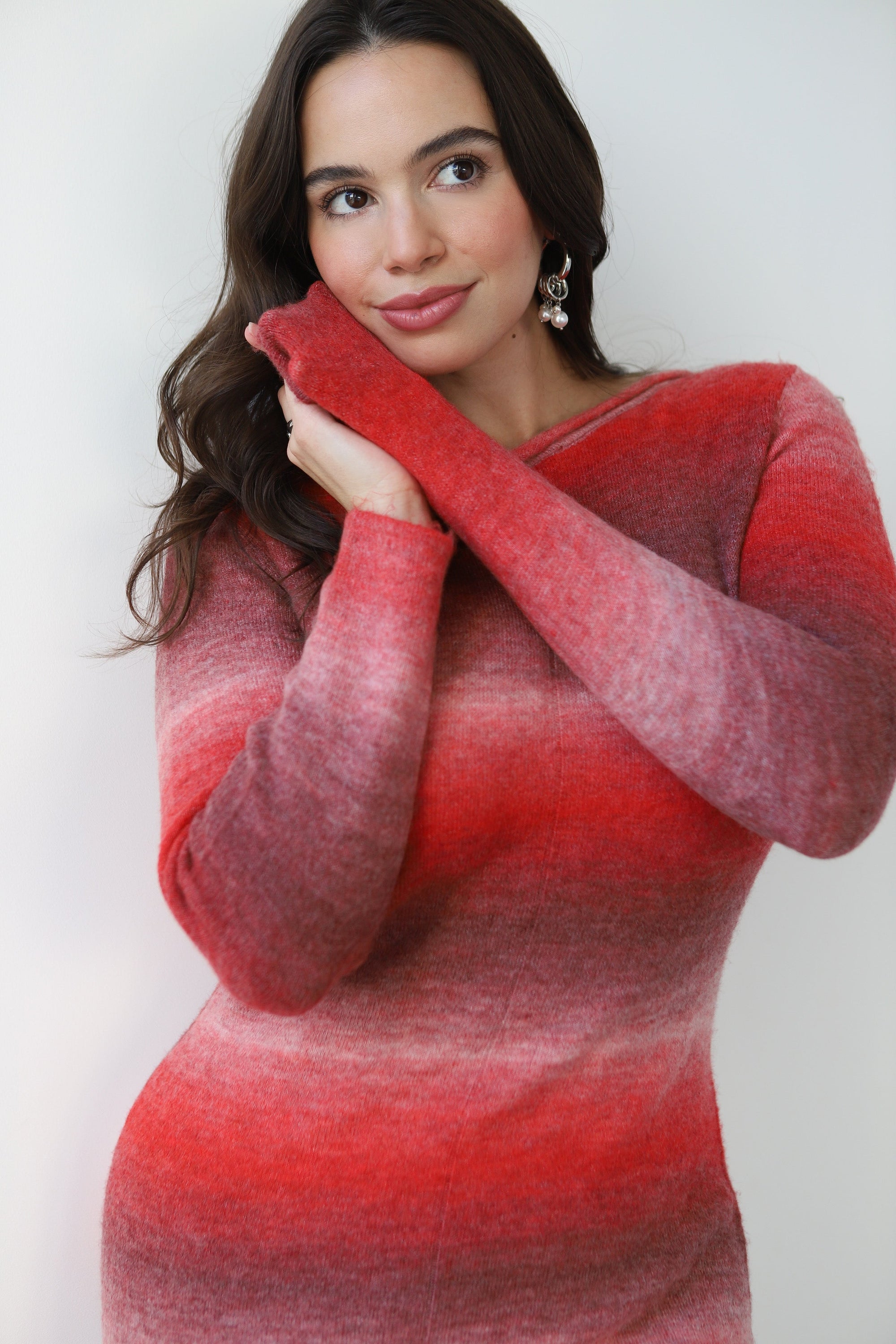 Callahan Knitwear - Inside Out Maxi Dress - Damson Gradient -