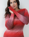Callahan Knitwear - Inside Out Maxi Dress - Damson Gradient -
