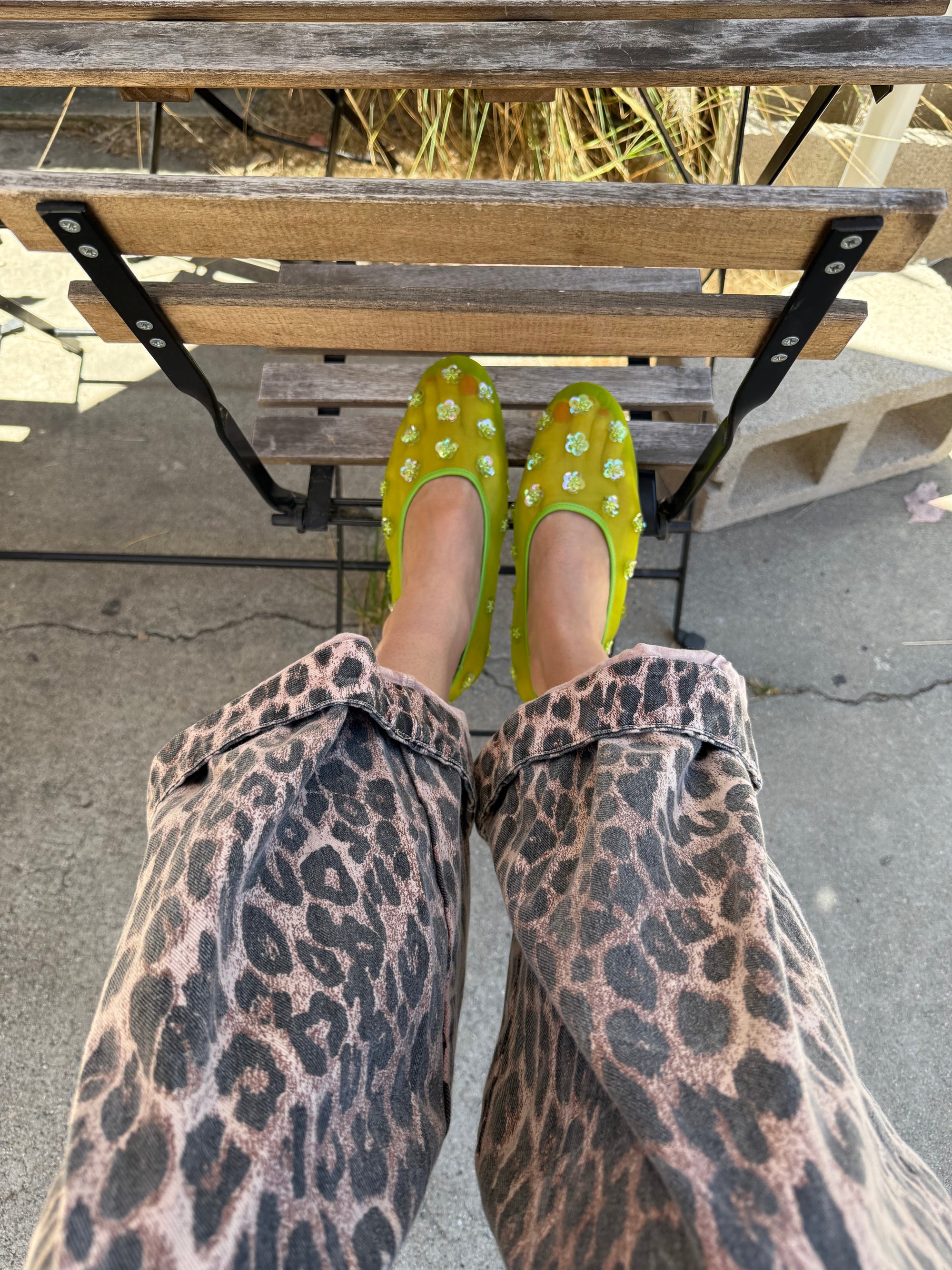 Lisa Says Gah - Eden Mesh Flat - Grass Green -