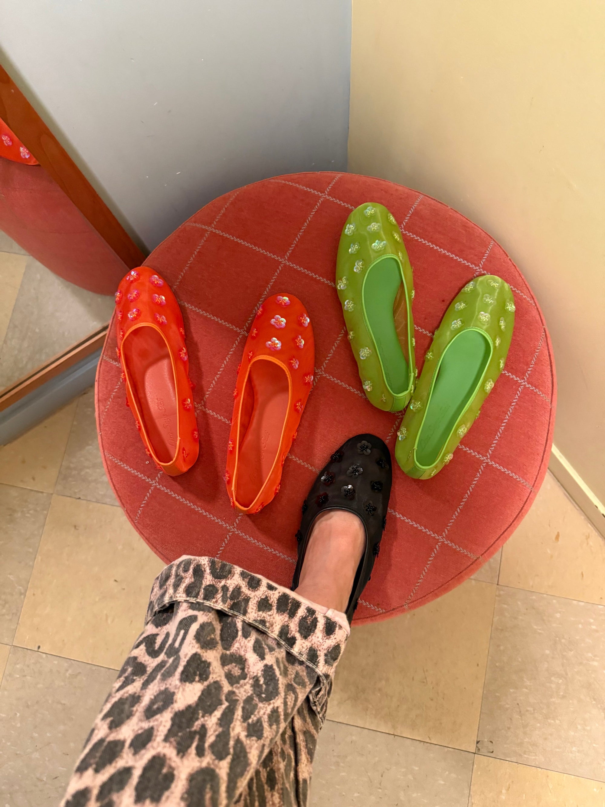 Lisa Says Gah - Eden Mesh Flat - Grass Green -