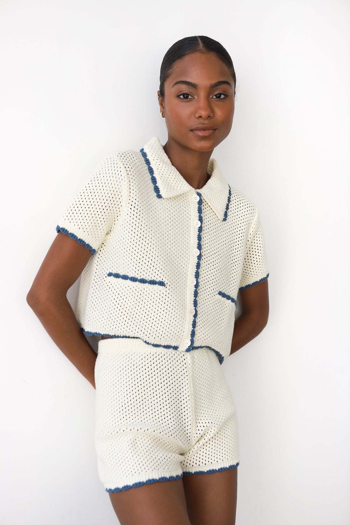 Callahan Knitwear - Inez Crochet Short -