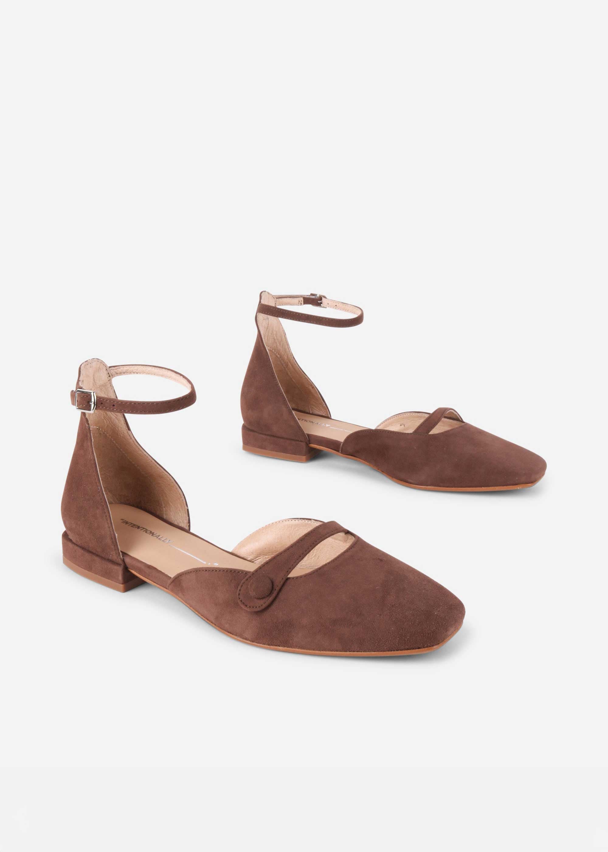 Iris Suede Mary Jane Flat