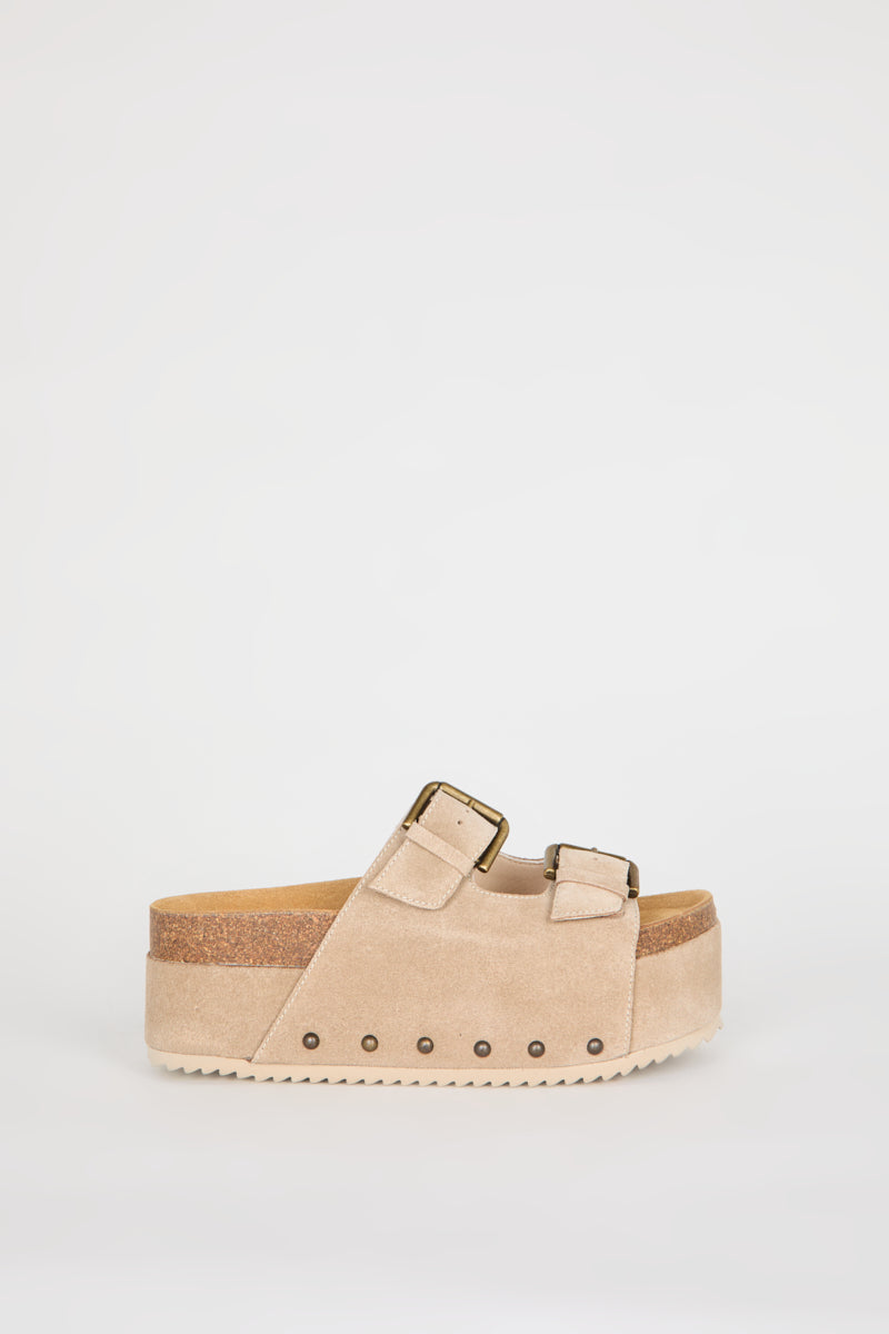 Cooper-2 Suede Platform Sandal