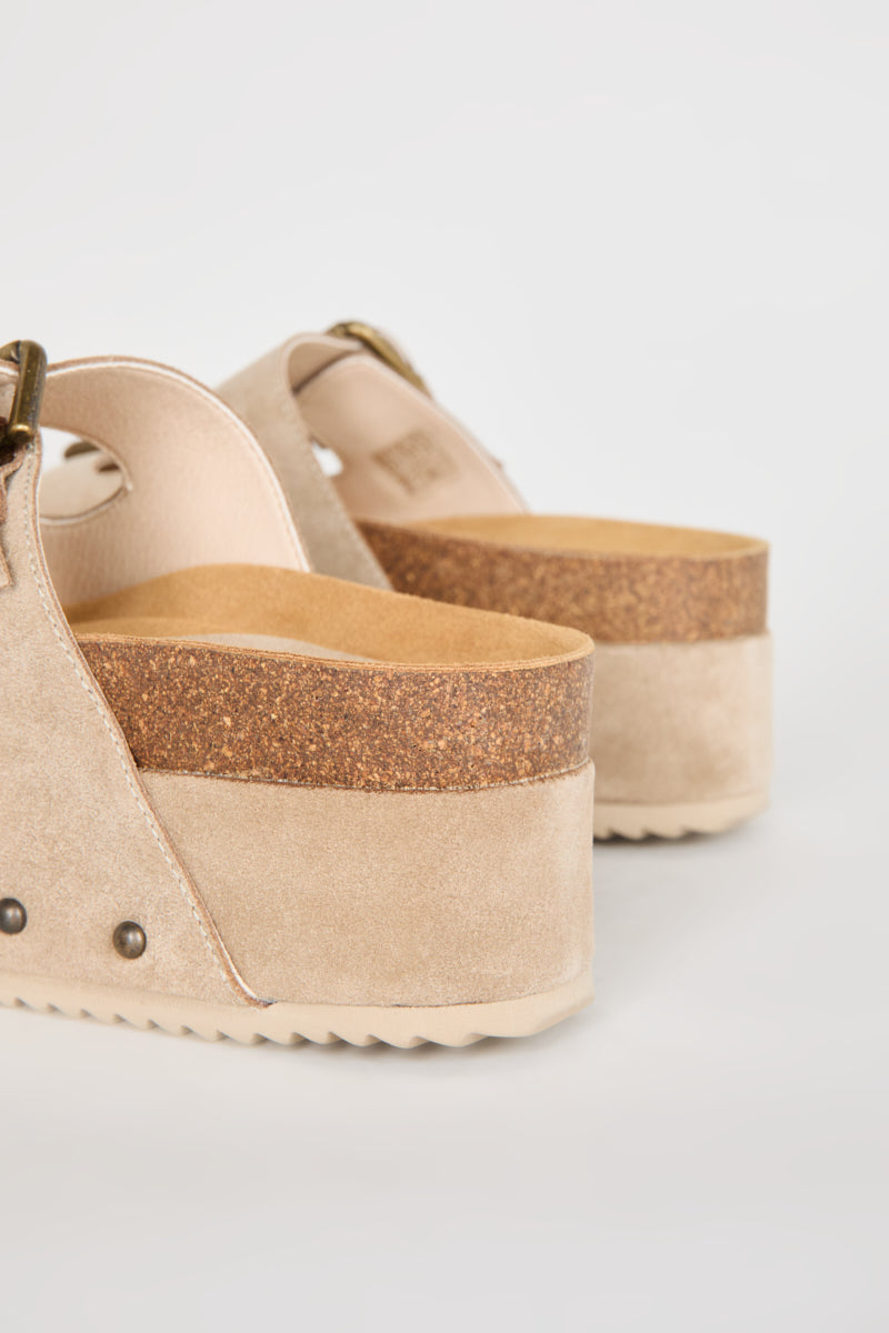 Cooper-2 Suede Platform Sandal