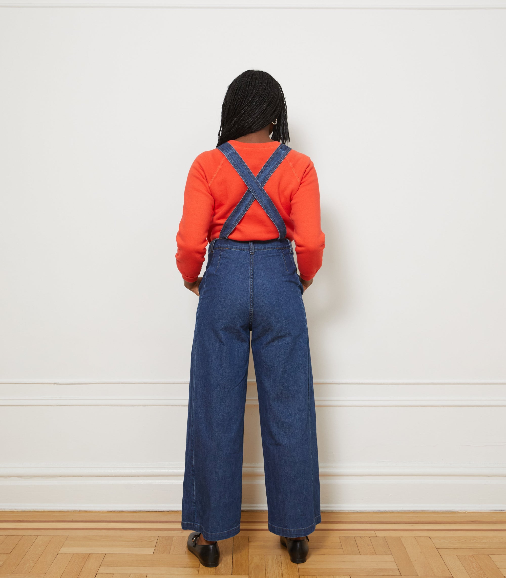 Loup - Madelyn Zip Front Overalls - Indigo -