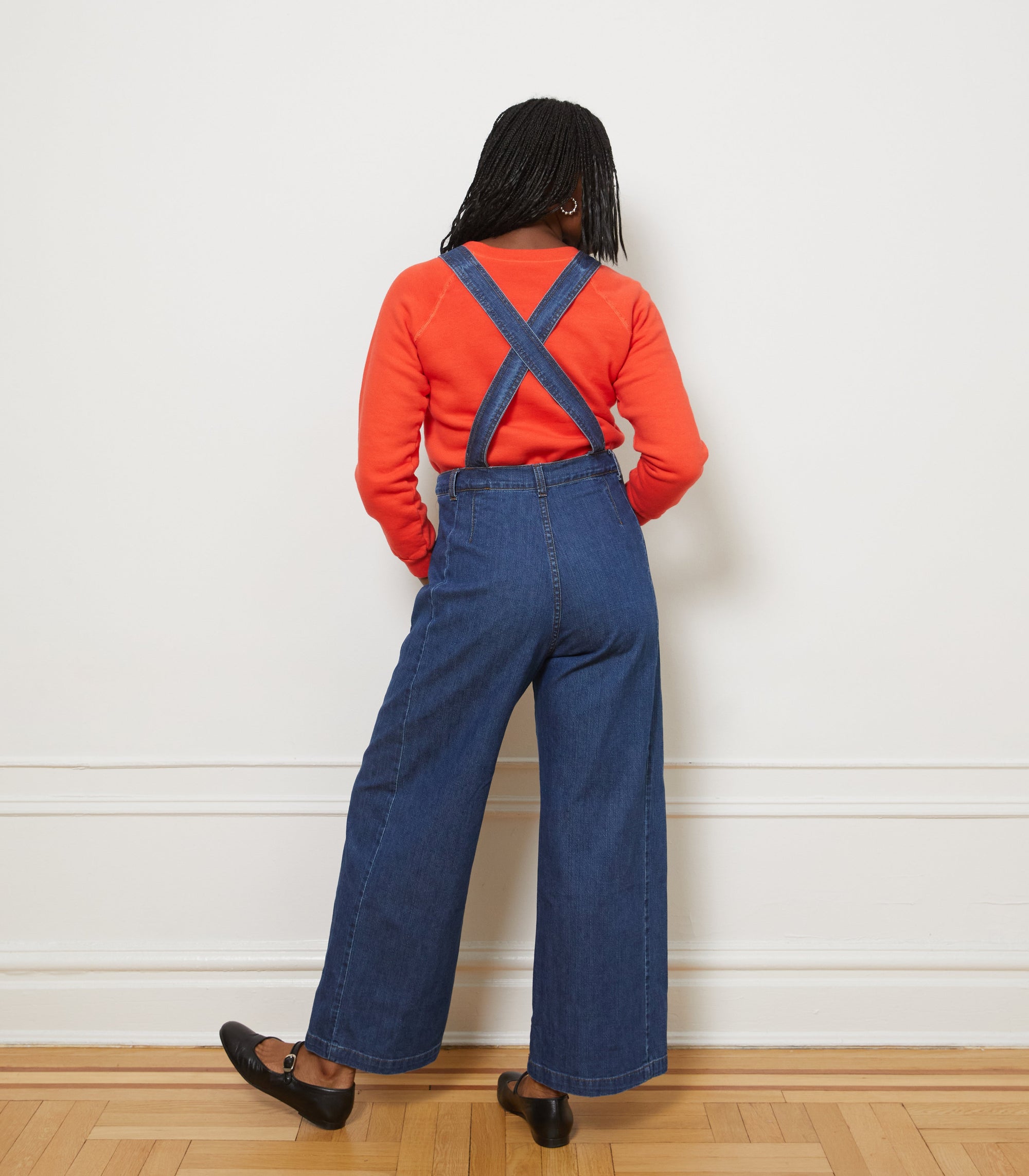 Loup - Madelyn Zip Front Overalls - Indigo -