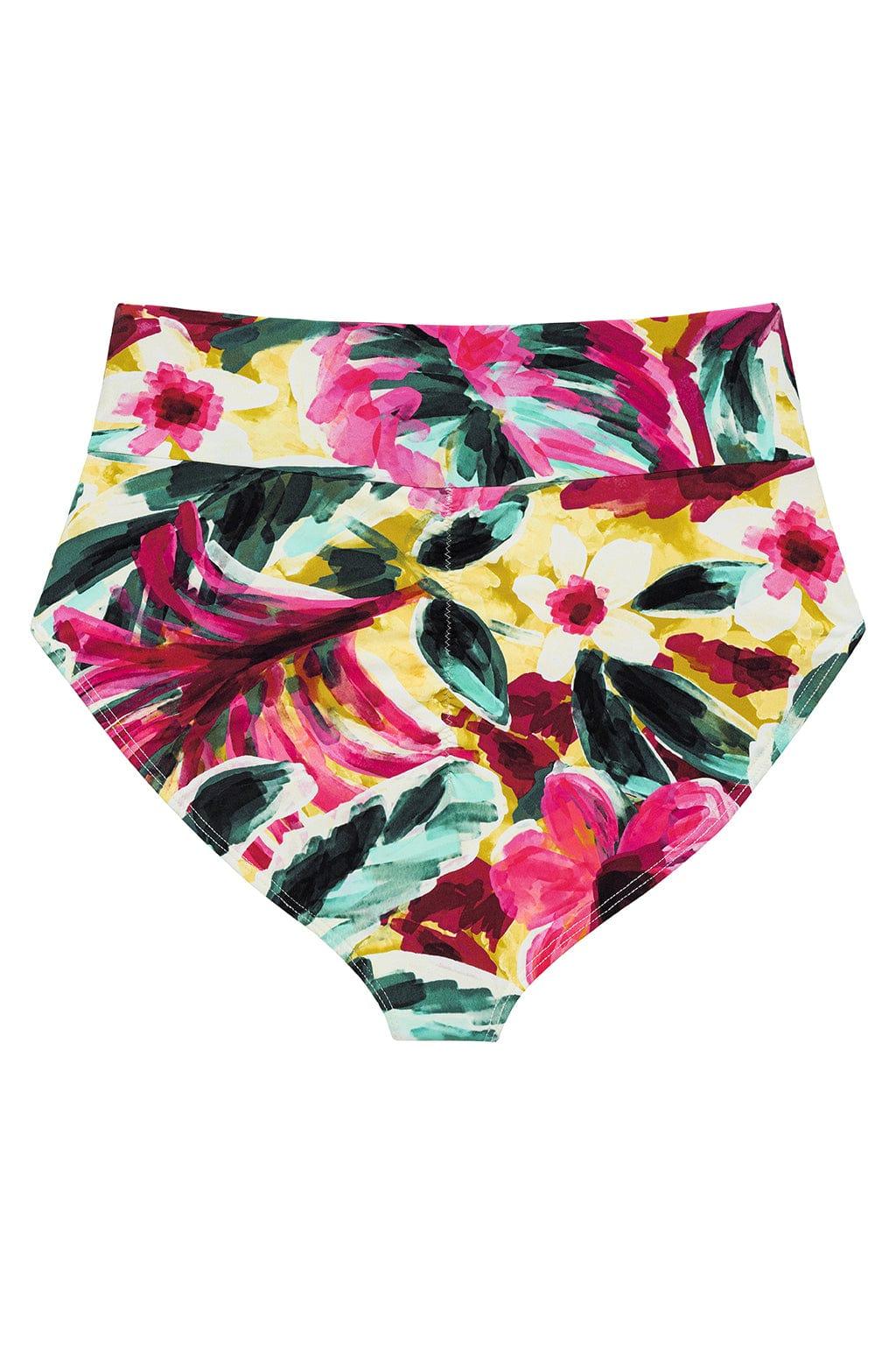 Montce - Isla Floral Full Coverage High Rise Bikini Bottom -