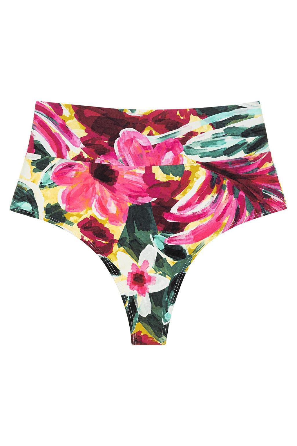 Montce - Isla Floral Full Coverage High Rise Bikini Bottom -