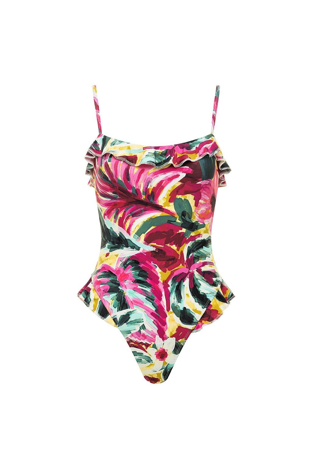 Montce - Isla Floral Jacelyn Ruffle One-Piece -