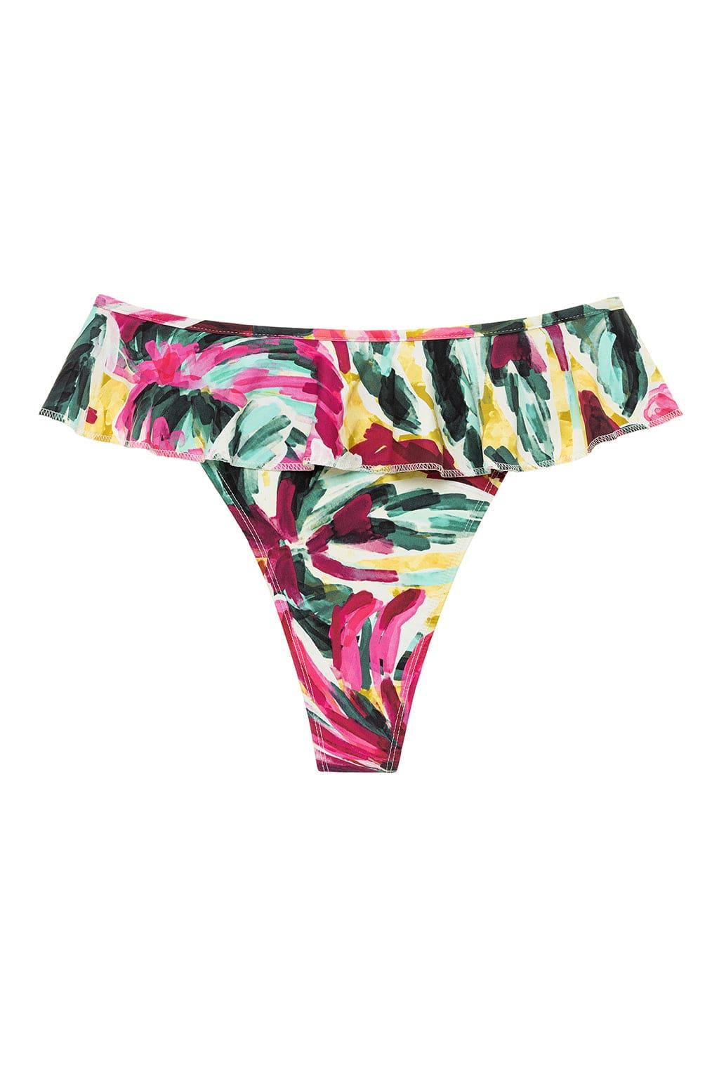 Montce - Isla Floral Tamarindo Ruffle Bikini Bottom -