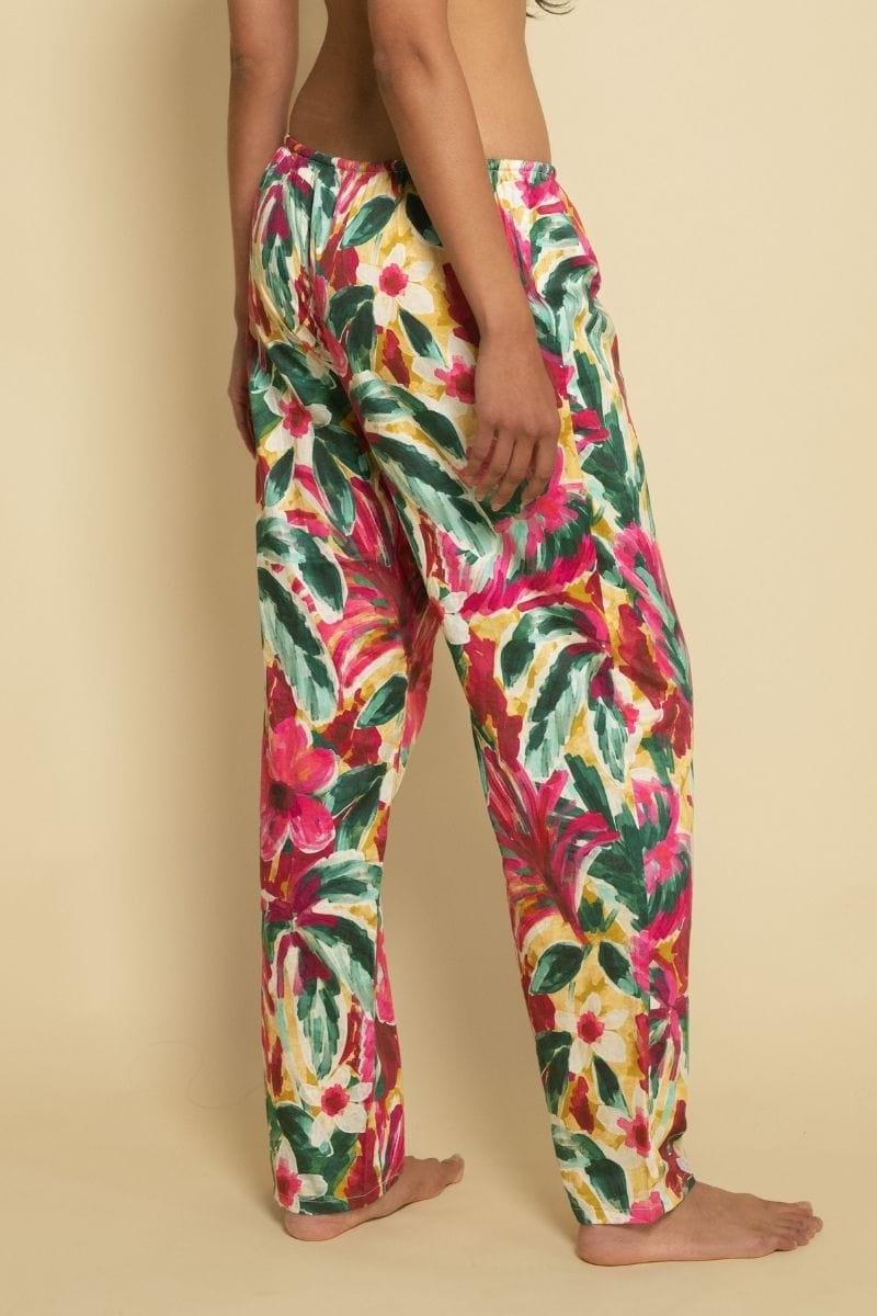 Montce - Isla Floral Wide-Leg Drawstring Pant -