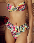 Montce - Isla Floral Tamarindo Ruffle Bikini Bottom -
